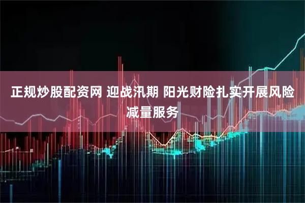 正规炒股配资网 迎战汛期 阳光财险扎实开展风险减量服务